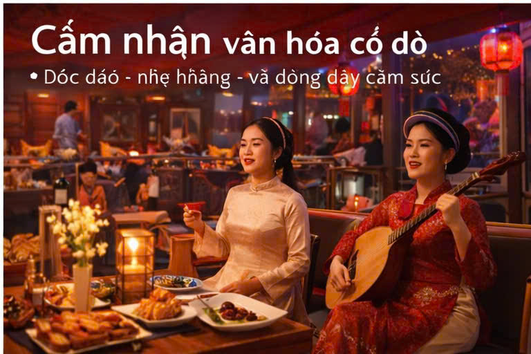 Ăn tối và nghe ca Huế trên thuyền rồng